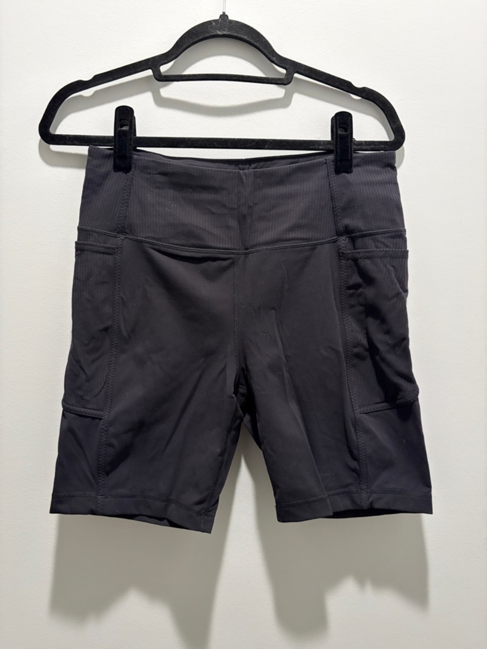 Performance High-Rise Black Women's Biker Shorts